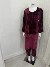New maroon velvet for sale  OLDHAM