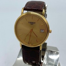 Relógio masculino Tissot 1853 quartzo analógico cinto marrom dourado vintage 285212119 comprar usado  Enviando para Brazil