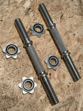 NEW 2x Grips threaded bars, dumbbell holder 35cm 28mm, weight 2kg/pc comprar usado  Enviando para Brazil