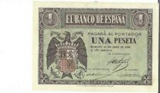 ESPAÑA: 1 PESETA GOBIERNO DE BURGOS. AÑO 1938 (ABRIL). CON SERIE. EBC+. IDEAL, usado comprar usado  Enviando para Brazil