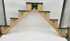 Prateleira vintage arco país degrau escada knick knack parede fazenda pintada 31" comprar usado  Enviando para Brazil