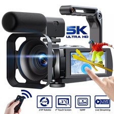 Kamera wideo Kamera UHD 5K 56MP Vlogging Camera 16X Aparaty cyfrowe Zoom WiFi na sprzedaż  Wysyłka do Poland