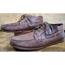 Sapato de barco Timberland Brig 4 olhos tamanho 13 M marrom claro sola sem marcação 29571, usado comprar usado  Enviando para Brazil