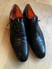 Santoni men black for sale  LONDON