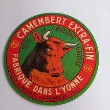 étiquette camembert laiterie d'occasion  Rouen-