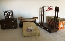 Vintage Barbie Mattel Modern Danish Old Wooden Furniture 1958 Japan. Bedroom comprar usado  Enviando para Brazil