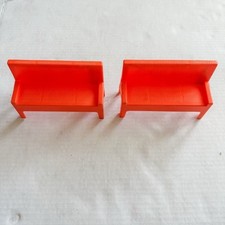 Par 1973 Vintage Boneca Barbie Matel Laranja Plástico Sofá/Banco Móveis #7805, usado comprar usado  Enviando para Brazil