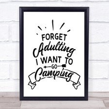 Want camping quote for sale  UK