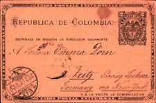 Usado, COLOMBIA - ALEMANIA - TRANSPORTISTA PRIVADO - CORREO COMERCIO - CUCUTA a ZEITZ - 1892 segunda mano  Embacar hacia Argentina