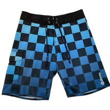 Shorts de praia masculino Atama 34-35 azul quadriculado MMA Jiu Jitsu Brasil novo sem etiquetas comprar usado  Enviando para Brazil