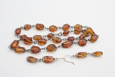 Sterling silver amber for sale  LEEDS
