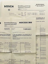 Vintage Original Bosch Entstöranleitung Mercedes 200 230 250 220 comprar usado  Enviando para Brazil