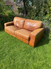 Tan leather seater for sale  THIRSK