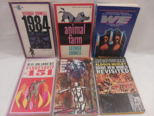 1984 Animal Farm Brave New World 451 We * Orwell Huxley Bradbury Vtg PB Book Lot, usado comprar usado  Enviando para Brazil