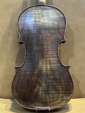 Violino profissional feito à mão tamanho 4/4 duas peças atrás para iniciantes + vídeo sonoro comprar usado  Enviando para Brazil