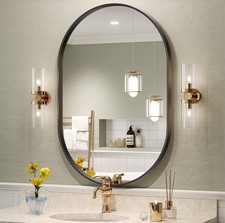Black oval mirror for sale  Harlan