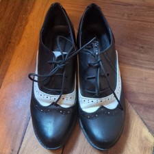 Brogues black white for sale  LONDON