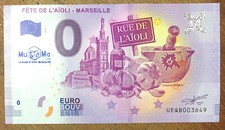 Usado, 2019 FÊTE DE L'AÏOLI MUSAMA + TAMPON BILLET 0 EURO SOUVENIR BANKNOTE PAPER MONEY comprar usado  Enviando para Brazil