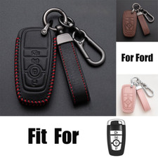 Capa de couro genuíno chave de carro para Ford Mustang Fusion Explorer Expedition comprar usado  Enviando para Brazil