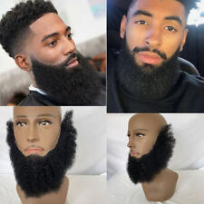 100% cabelo humano afro cacho rosto barba bigode para homens americanos toupee de renda completo  comprar usado  Enviando para Brazil