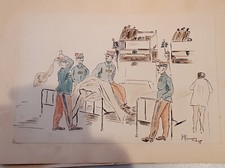 Aquarelle dessin humoristique d'occasion  Serris
