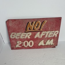 signs retail beer metal for sale  Pasadena