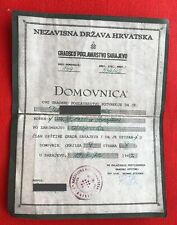 Domovnica ndh sarajevo gebraucht kaufen  Markt Schwaben