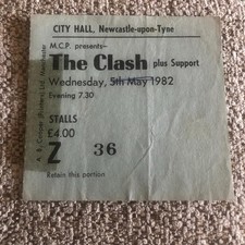 Clash ticket newcastle for sale  WALSALL