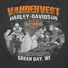 Camisa de futebol Harley Davidson Traditions Never Die Vandervest Green Bay - GG comprar usado  Enviando para Brazil