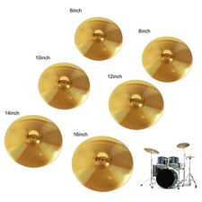 Pratos de latão de grau profissional para conjunto de percussão de bateria (6 8 10 12 14 16 polegadas) comprar usado  Enviando para Brazil