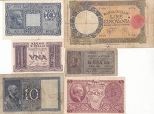 Lotto banconote regno usato  Potenza Picena