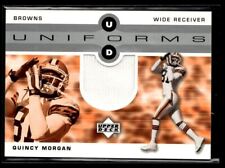 2002 Upper Deck Uniformes Relíquia Quincy Morgan Cleveland Browns #UDU-QM, usado comprar usado  Enviando para Brazil