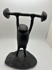 Sapo vintage de bronze para levantamento de peso  comprar usado  Enviando para Brazil