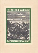 Exlibris Bookplate Incisione In Legno Italo Zetti 1913-1978 Carrozza comprar usado  Enviando para Brazil