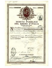 1901 debito pubblico usato  Italia