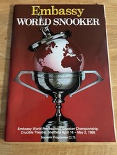 Embassy snooker 1988 for sale  WAKEFIELD