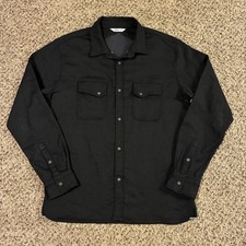 Usado, Camisa masculina 3sixteen com botões preta tamanho XL botão de pressão de poliuretano comprar usado  Enviando para Brazil