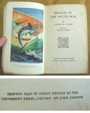 Captain w.e. johns for sale  BEXHILL-ON-SEA