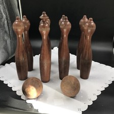 Antikes holz tischkegelspiel gebraucht kaufen  Worms
