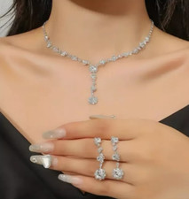 Elegant rhinestone necklace for sale  Titusville