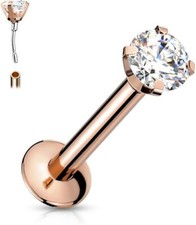 Labret piercing rose d'occasion  Expédié en France