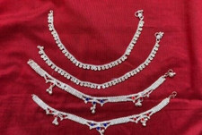 Bollywood silver anklet for sale  Palm Beach Gardens