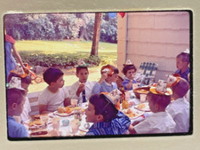 1962 Festa de Aniversário Infantil Hambúrgueres++ Transparência Ektachrome Cor Slide comprar usado  Enviando para Brazil