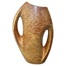 Usado, Vaso italiano modernista de cerâmica âmbar e marrom da década de 1970 por Giovanni Bertoncello comprar usado  Enviando para Brazil
