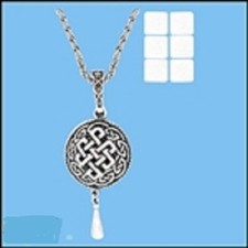 Pingente difusor de nó celta de estanho para óleo essencial/perfume com corrente 24 comprar usado  Enviando para Brazil