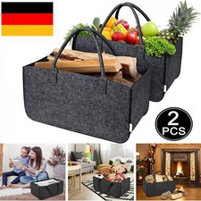 Kaminholztasche filzkorb holz gebraucht kaufen  Bremen