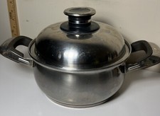 Usado, Panelas profissionais Milano Itália aço inoxidável 18/10 panela tampa ventilada alças comprar usado  Enviando para Brazil