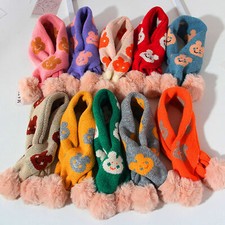 écharpe tricotée fourrure d'occasion  Expédié en France