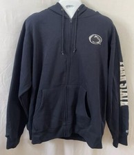 Jaqueta com capuz Penn State Nittany Lions dupla face zíper completo masculina 2XL azul escuro comprar usado  Enviando para Brazil