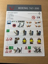 TUI Boeing 767-300 - Safety Card comprar usado  Enviando para Brazil